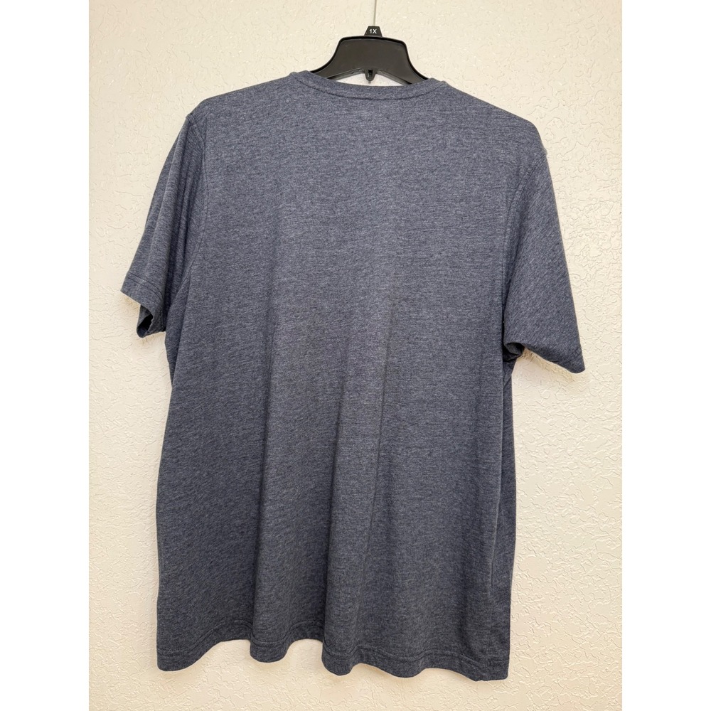 IDENTIC men's 4XL GRAY BASIC short sleeve v-neck henley t-shirt casual comfort - Picture 2 of 4